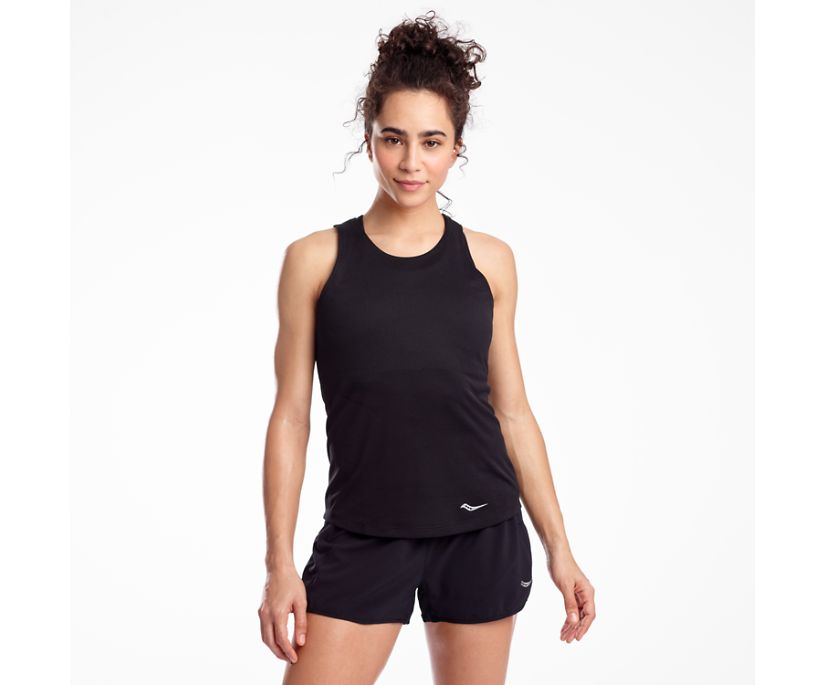 Saucony Stopwatch Singlet Women's Tanks Black | AU 323AHKP